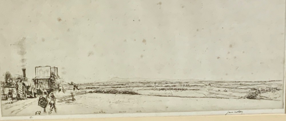 JAMES MCBEY  (SCOTTISH, 1883-1959) ETCHING TITLED BUCHAN View IV