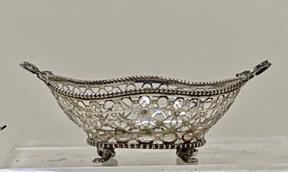 A fine pair Dutch Pierced Silver Bon Bon Dishes View VI