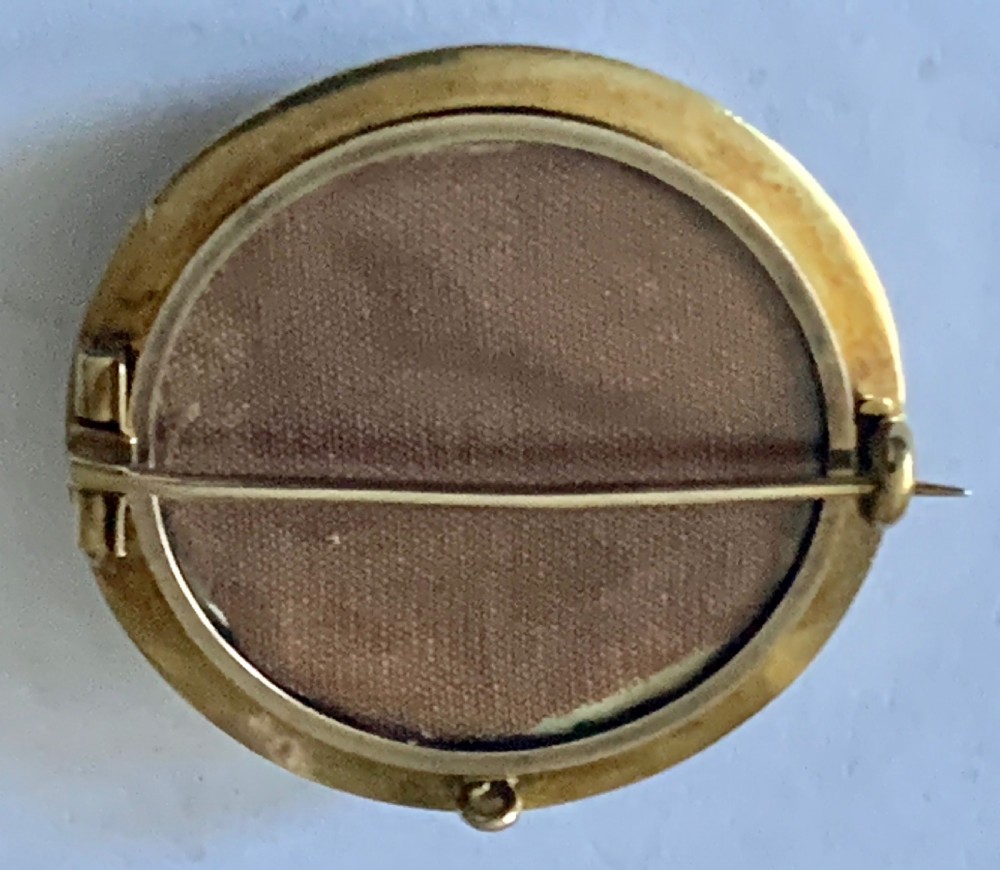 A Victorian Etruscan Diamond Set Brooch, of circular form View V
