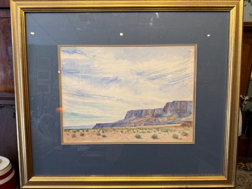 NORA CUNDELL 18891948 A PAIR OF WATERCOLOURS OF MARBLE CANYON ARIZONA - ADDITIONAL PHOTO 1