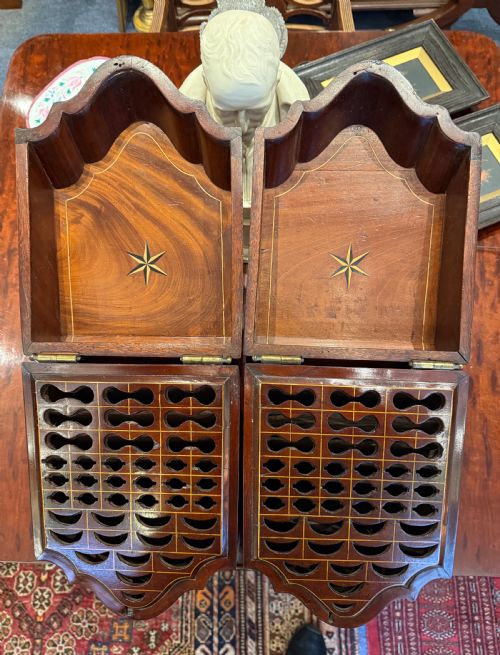 A PAIR OF GEORGIAN CUTLERY BOXES KNIFE BOXES - ADDITIONAL PHOTO 1