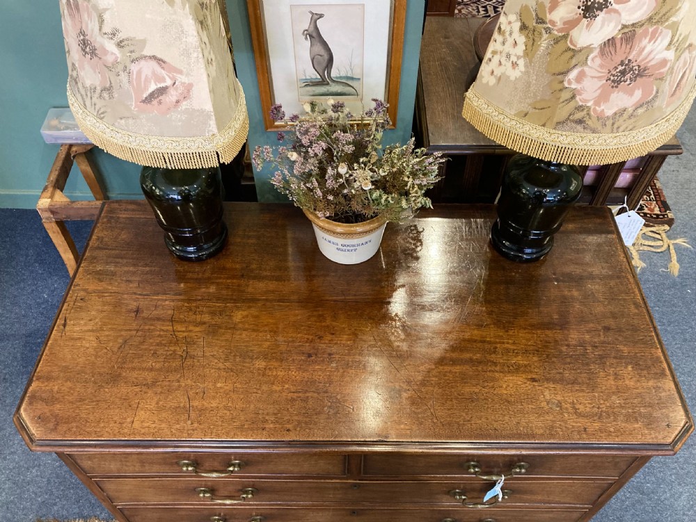 Low 18th century Scottish mahogany chest of drawers View IV