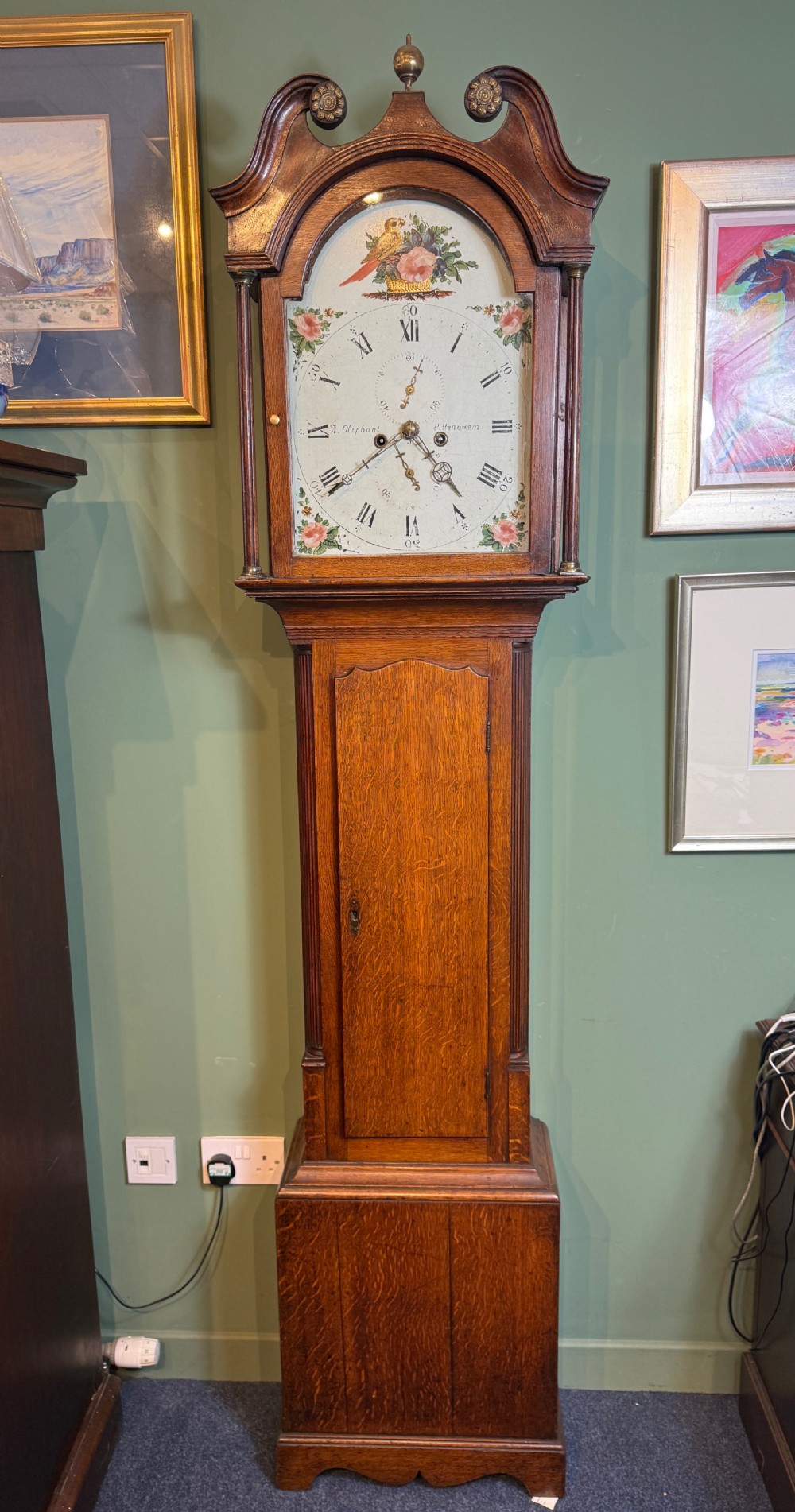 Scottish Georgian Longcase Clock by Alexander Oliphant of Pittenweem