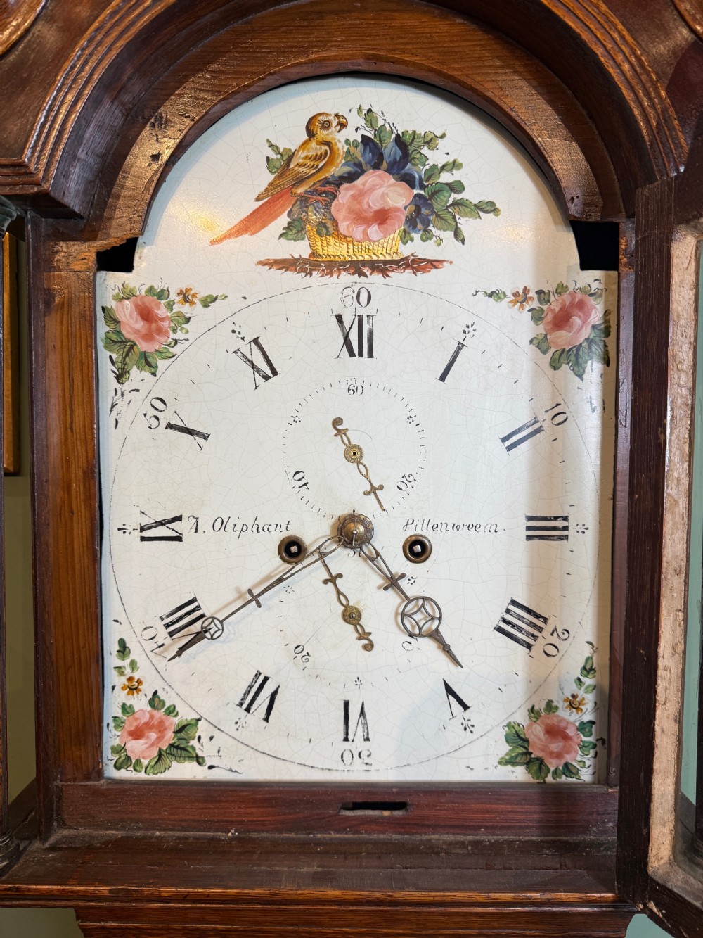 Scottish Georgian Longcase Clock by Alexander Oliphant of Pittenweem View II