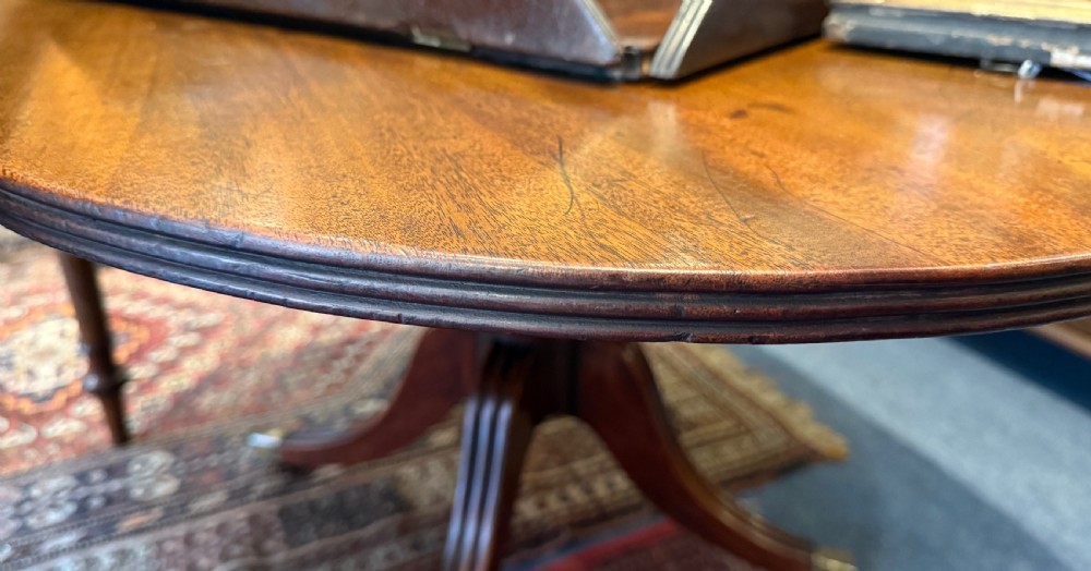 George 111 side tilting Mahogany Breakfast Table View IV