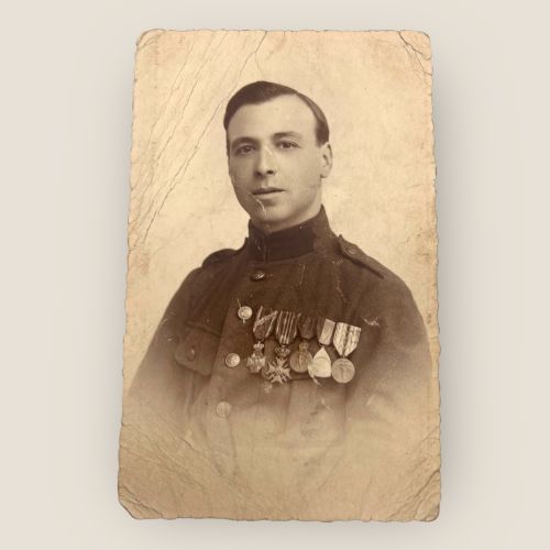 fig 2. WW1 Belgian Medal Group Of 5 Awarded To A Belgian Hero Includes Provenance