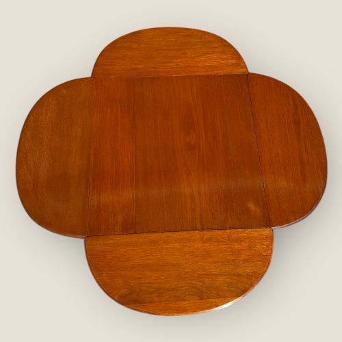 fig 1. Antique Edwardian Walnut Drop-Leaf Occasional Table