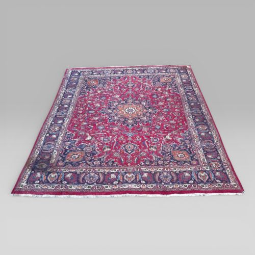 fig 1. Vintage Large Oriental Hand-Knotted Wool Rug – 398 cm x 296 cm