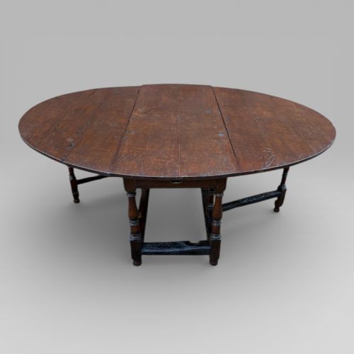 Antique Country Farmhouse 20th Century Oak Gateleg Table