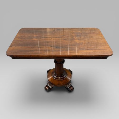 ANTIQUE WILLIAM IV ROSEWOOD OCCASIONAL CENTRE TABLE