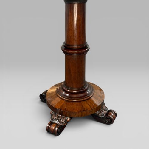 ANTIQUE WILLIAM IV ROSEWOOD OCCASIONAL CENTRE TABLE - ADDITIONAL PHOTO 5