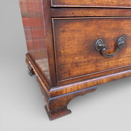 ANTIQUE GEORGE III 1790 MAHOGANY BRASS CHEST OF 5 DRAWERS BY J MOORCROFT - ADDITIONAL PHOTO 7