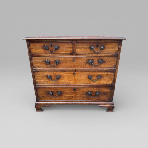 ANTIQUE GEORGE III 1790 MAHOGANY BRASS CHEST OF 5 DRAWERS BY J MOORCROFT - ADDITIONAL PHOTO 14