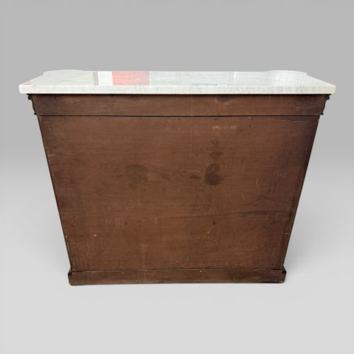 ANTIQUE WILLIAM IV ROSEWOOD OPEN BOOKCASE MARBLE TOP ATTRIBUTED GILLOWS - ADDITIONAL PHOTO 9