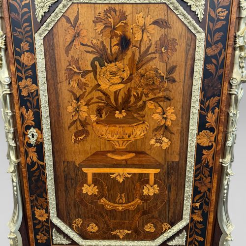 ANTIQUE EDWARD HOLMES BALDOCK ORMOLU PIER CABINET WITH BLAKE MARQUETRY - ADDITIONAL PHOTO 7