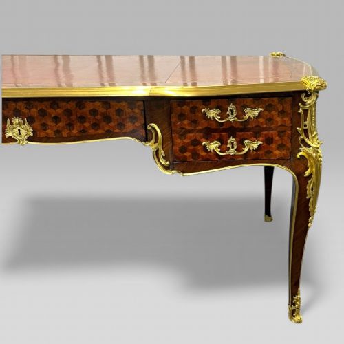 FRANOIS LINKE FRENCH LOUIS XVI ORMOLU KINGWOOD BUREAU PLAT DESK C1889 - ADDITIONAL PHOTO 4