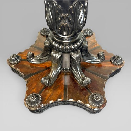 ANTIQUE CEYLONESE EBONY CALAMANDER CENTRE TABLE CIRCA 1840 - ADDITIONAL PHOTO 3