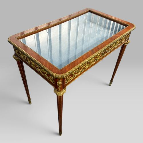 French Louis Xvi Style Bijouterie Display Table After François Linke, C.1960