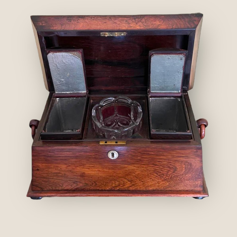 Regency Rosewood Tea Caddy