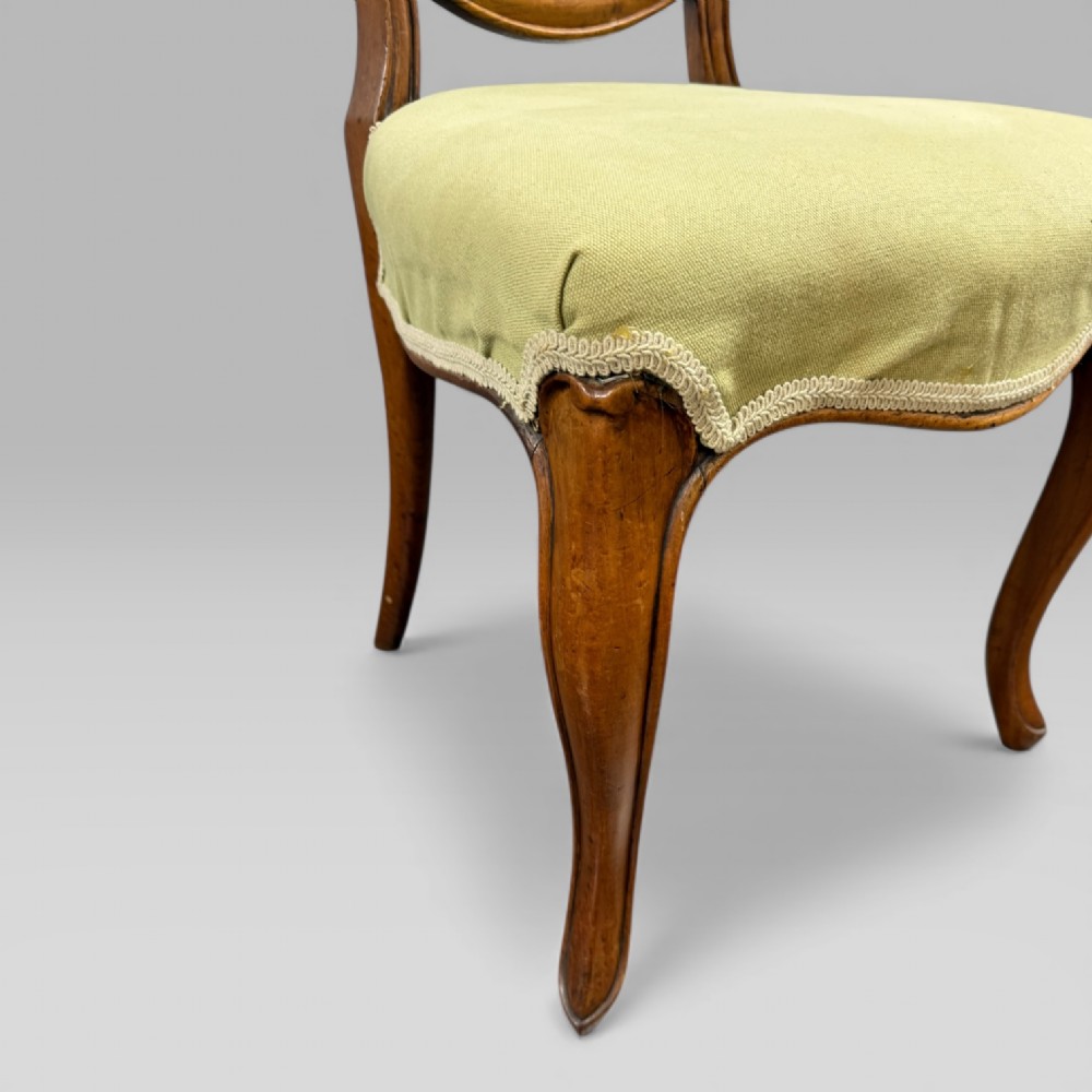 Pair of Antique Victorian Walnut Balloon Back Chairs View V