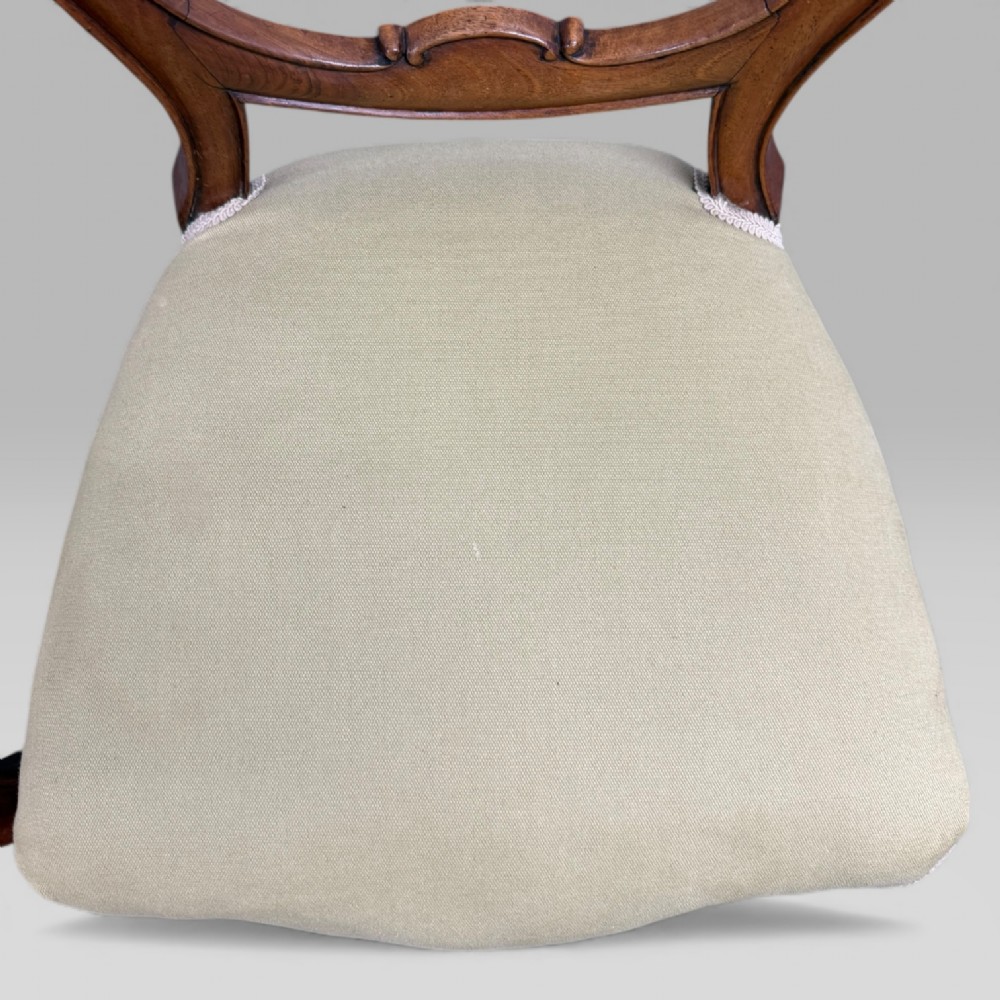 Pair of Antique Victorian Walnut Balloon Back Chairs View VI
