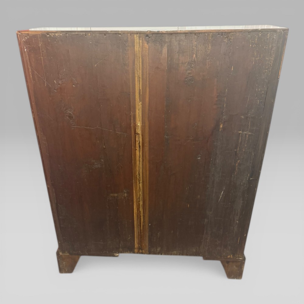 Antique Georgian George III Mahogany Bureau 4 Drawer View VII