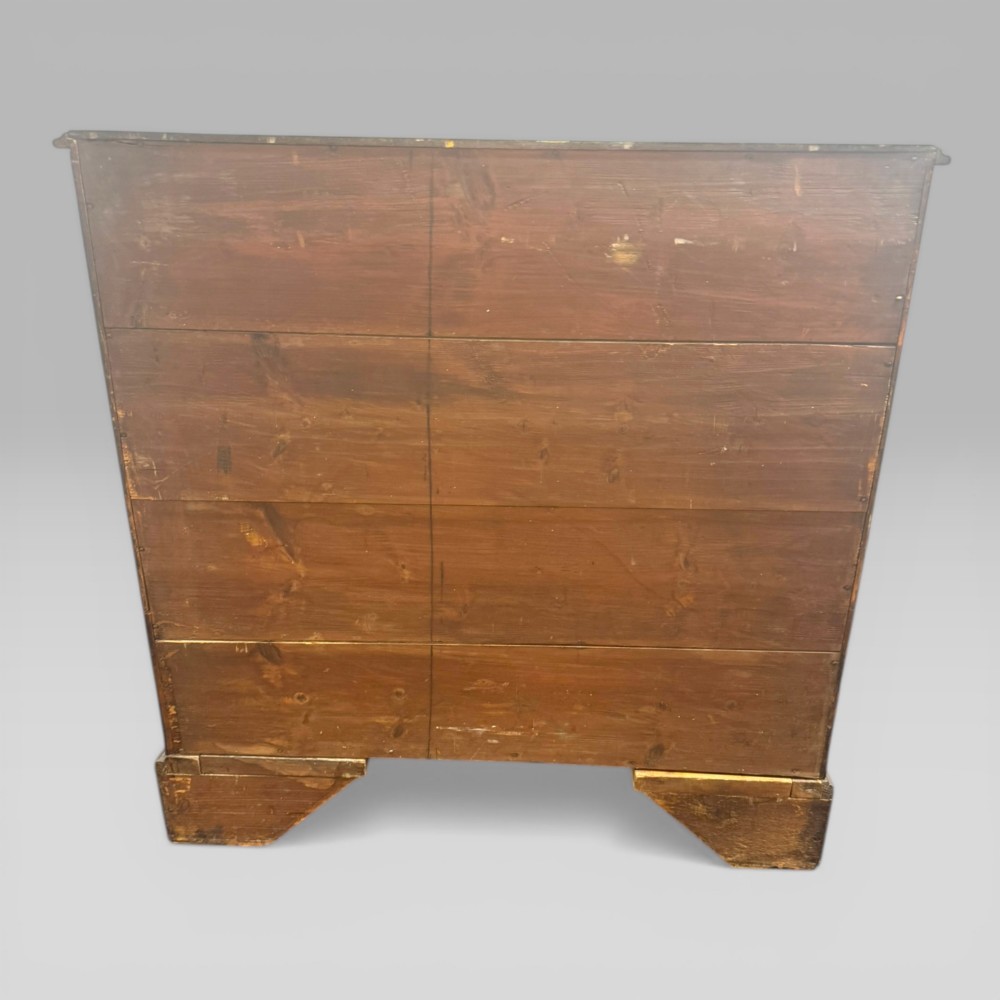 Antique Large Georgian George III Mahogany Chest of Drawers c1760 Bracket Feet View VIII