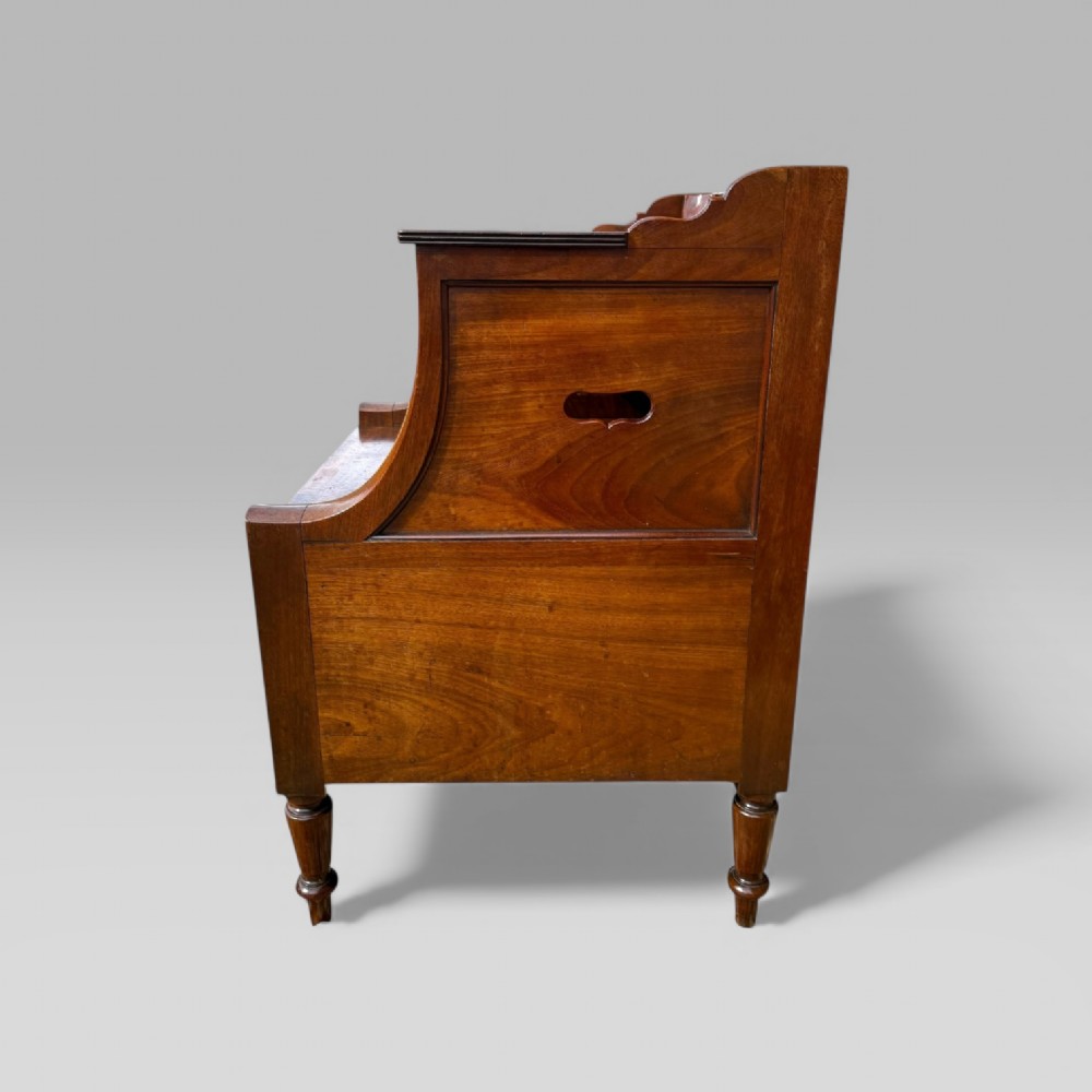 Antique Georgian Gillows Mahogany Bedside Table Cabinet | Pot Cupboard View IV