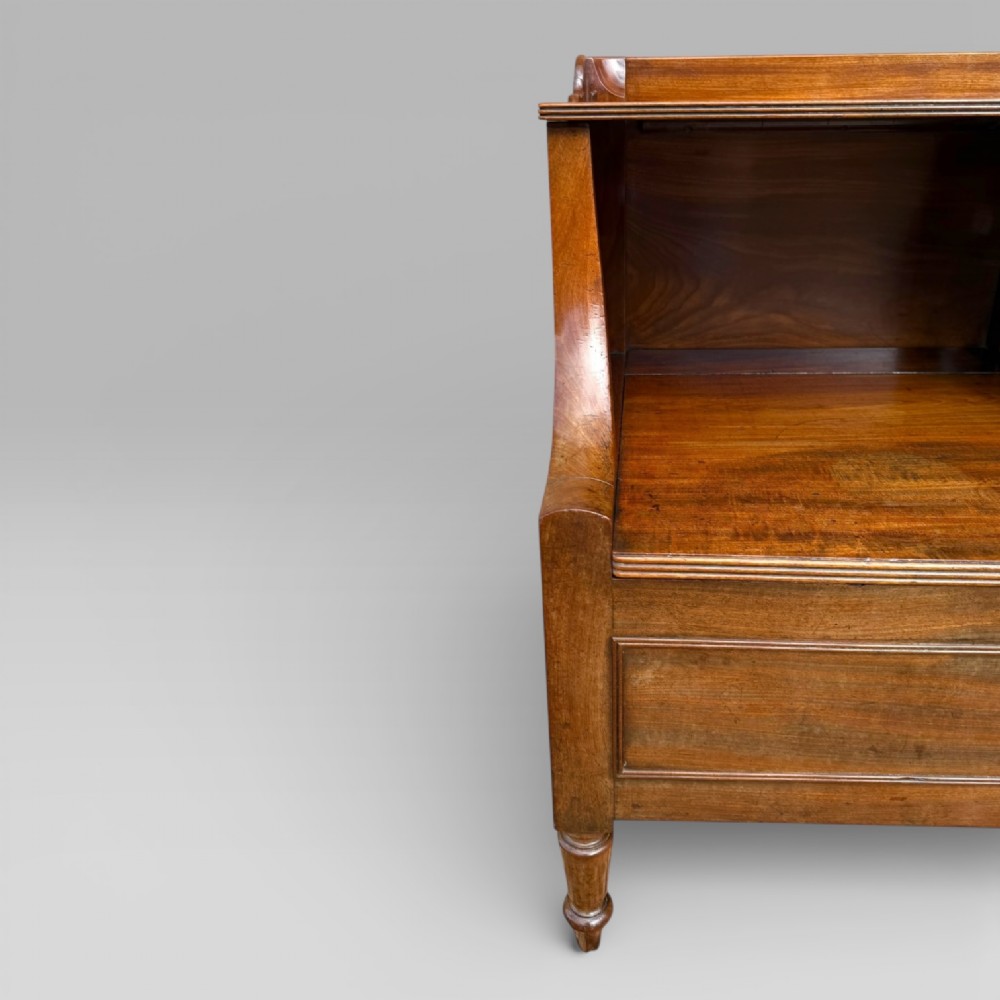 Antique Georgian Gillows Mahogany Bedside Table Cabinet | Pot Cupboard View VII