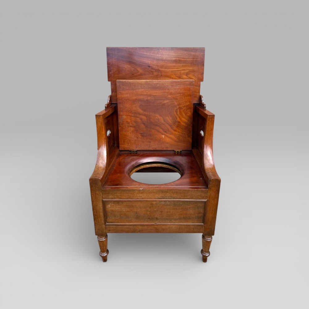 Antique Georgian Gillows Mahogany Bedside Table Cabinet | Pot Cupboard View XIII