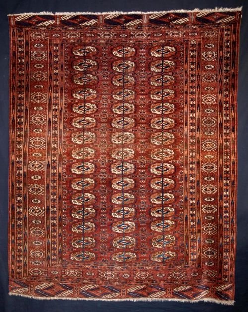 Antique Tekke Turkmen Rug, Good Condition, Circa 1900.