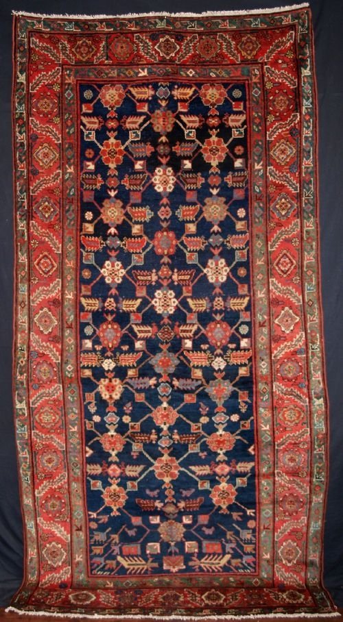 Antique North West Persian Kurdish Long Rug, Beautiful, Circa 1900