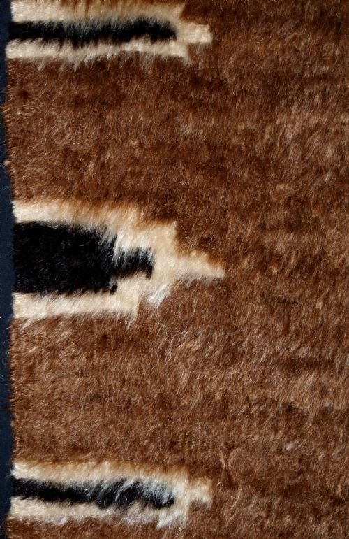 fig 1. ANTIQUE TURKISH SIIRT ANGORA MOHAIR BLANKET, CIRCA 1900.