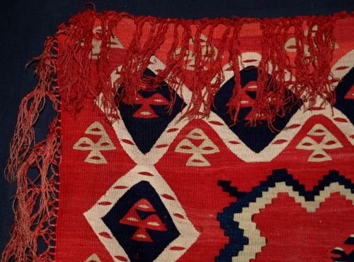 fig 1. ANTIQUE TURKISH SHARKOY KILIM, VERY FINE WEAVE, CIRCA 1900.