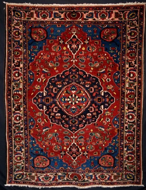 Antique Persian Bakhtiari Village Rug, Superb, C1910/20