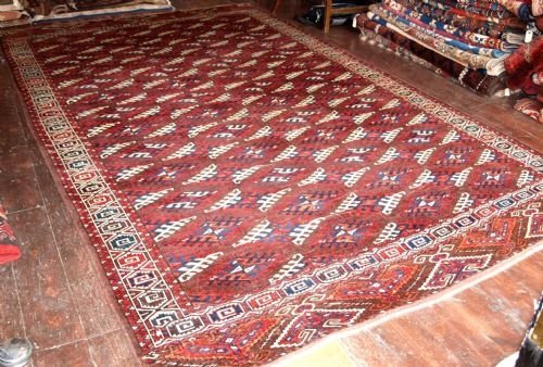 Antique Yomut Turkmen Main Carpet, Superb, Circa 1880