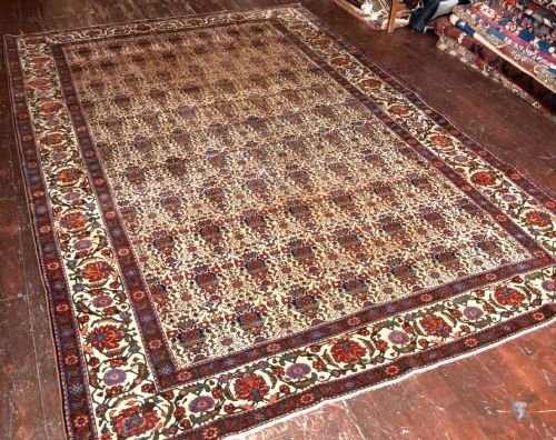 Antique Persian Abedeh Carpet of Rare Large Size, Circa 1900