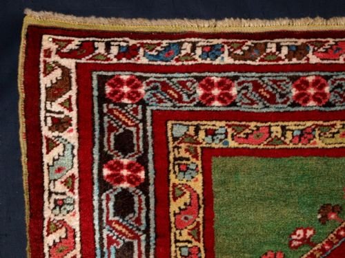 fig 1. ANTIQUE CENTRAL ANATOLIAN KIRSEHIR PRAYER RUG, UNUSUAL PICTORIAL DESIGN CIRCA 1900/20
