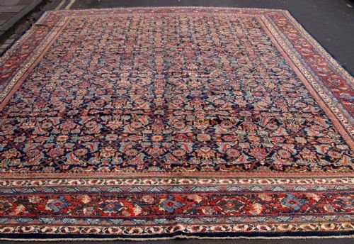 Antique Mahal Carpet, Superb All Over Design, Great Colour, Outstanding, Circa 1900.