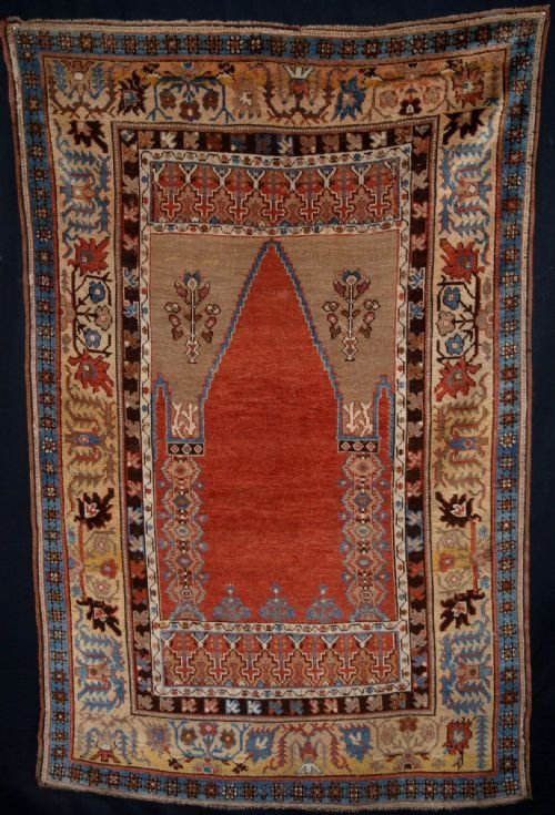 



Antique Turkish Konya Region Prayer Rug, Superb Colour & Design, 1st Half 19th Century