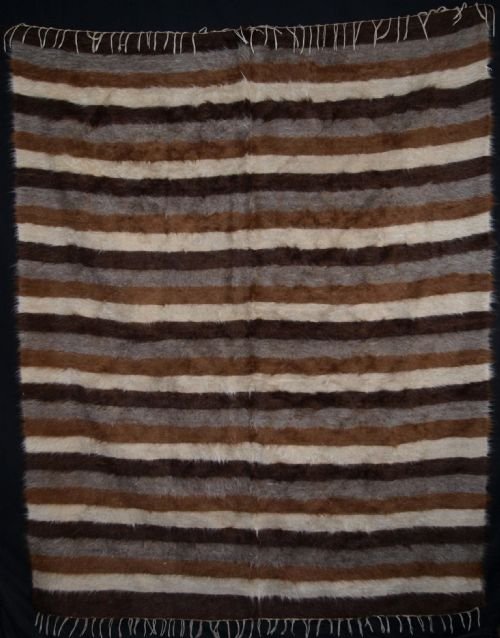 Old Turkish Siirt Blanket, Angora Mohair, Perfect Condition, Circa 1930