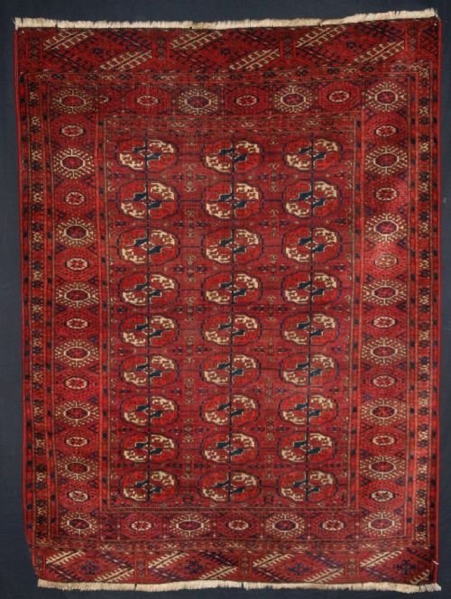 Antique Rug by the Tekke Turkmen, Nice Small Size, Good Colour, Circa 1900