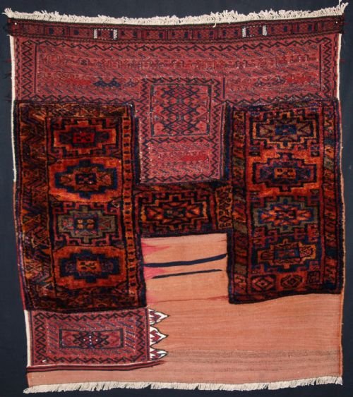 Old Bakhtiari Mixed Technique Bag Opened, Ideal Furnishing Item, Circa 1930
