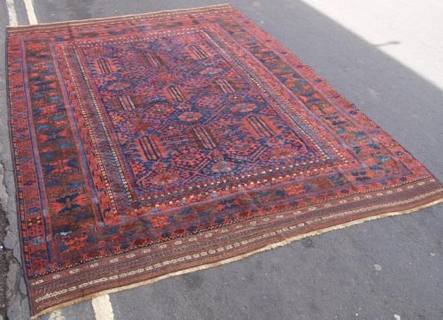 Antique Timuri Baluch Main Carpet, Excellent Colour, Unusual Design, 2nd Half 19th Century
