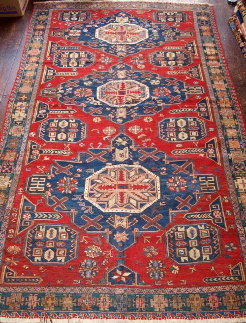 Antique Caucasian Soumak, Superb Colour and Classic Design, Circa 1900-20