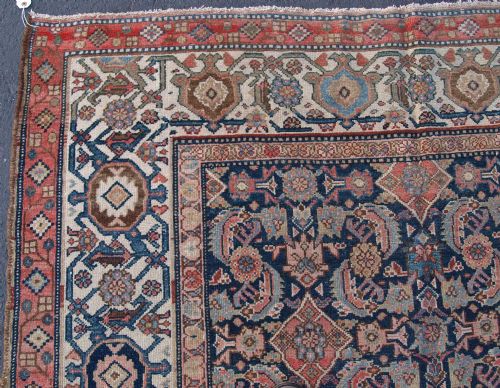 fig 1. ANTIQUE MALAYER KELLEH, LARGE SCALE HERATI DESIGN, WIDE BORDERS, CIRCA 1900