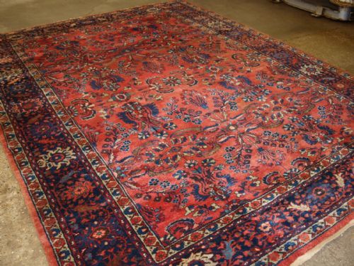 Antique Sarouk Carpet, Wonderful Colours & Design, Large Size, Circa 1900