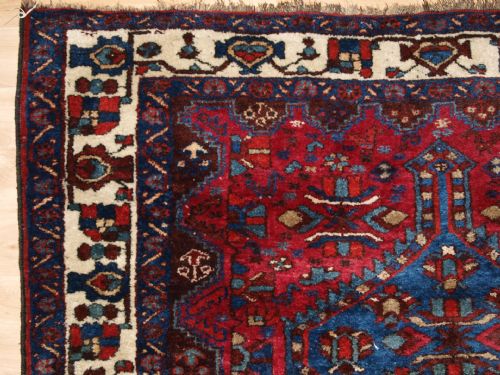 fig 1. ANTIQUE LURI TRIBAL RUG OF SMALL SIZE, GREAT COLOUR AND DESIGN, CIRCA 1900