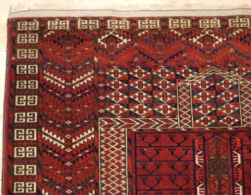 fig 1. ANTIQUE TEKKE TURKMEN ENSI OF CLASSIC DESIGN, GREAT COLOUR, CIRCA 1900