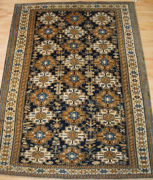 Antique Caucasian Shirvan Rug of Small Size and Fine Weave, Circa 1900